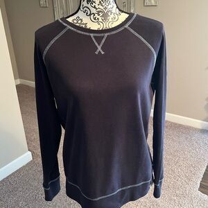 Eddie Bauer Navy Long Sleeve Sweatshirt